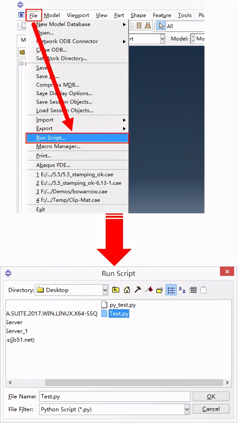 ABAQUS二次开发-Python脚本运行方式