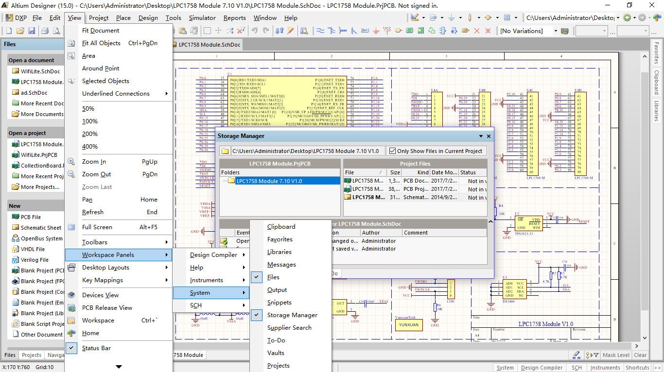 Altium Designer 15常用工作面板详解