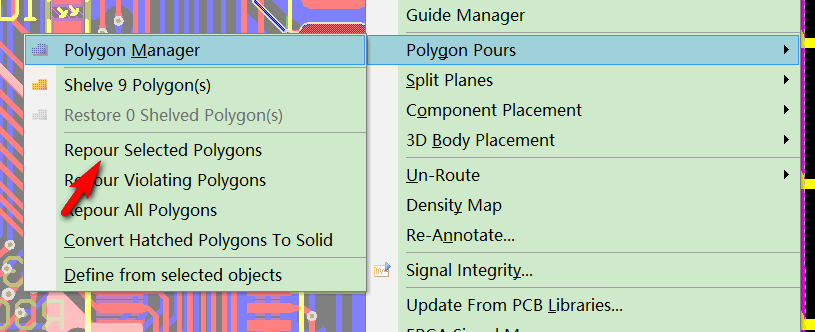 Altium designer使用笔记之怎样在覆铜后再抠铜？