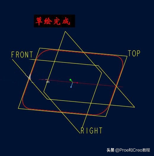 Proe/Creo可变截面扫描创建回环弹簧（含3D素材领取）