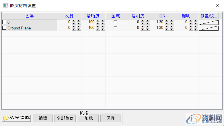 CAD中图形对象聚光灯和材质的设置