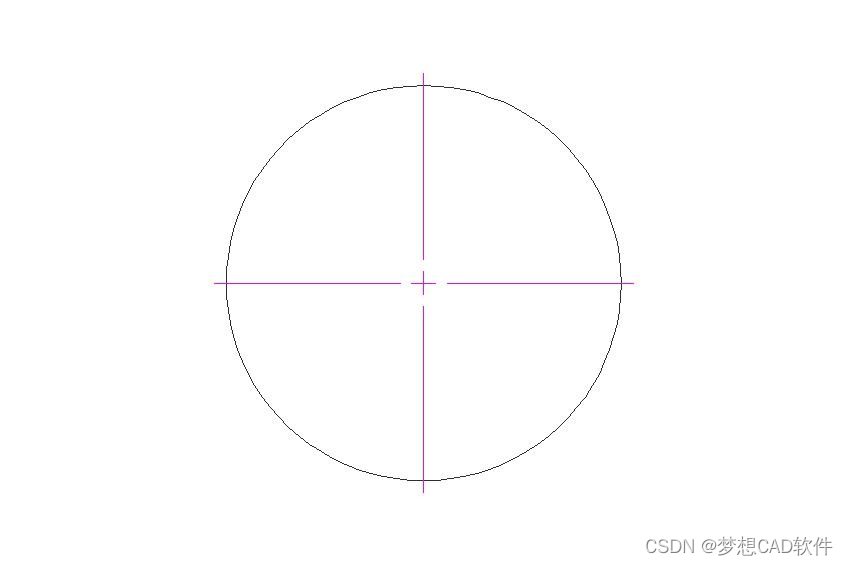 AUTOCAD——圆心标注