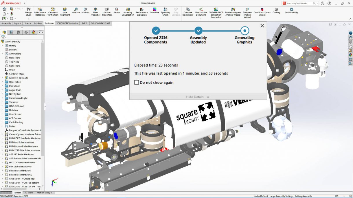 SOLIDWORKS 2021性能改进