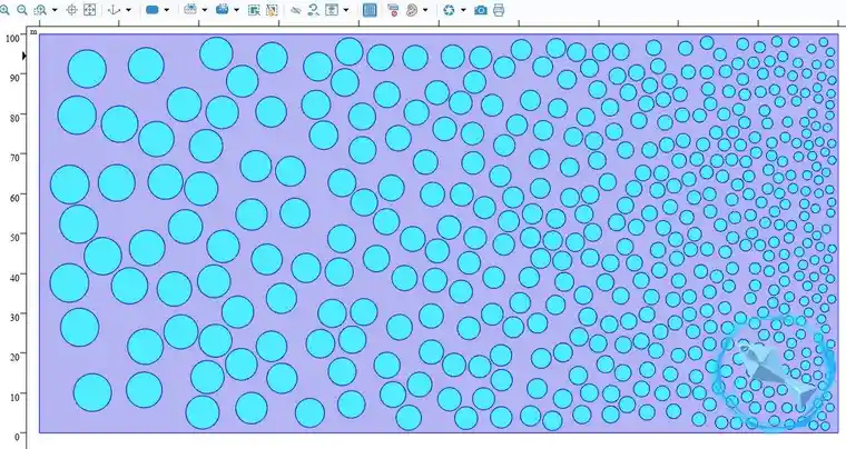 COMSOL FGM模型 功能梯度材料 梯度孔隙建模教程的图2