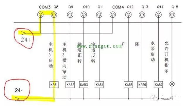 PLC零基础入门讲解，如何根据手册和图纸，实现输出接线的图3