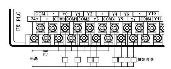 PLC与常用设备的接线原理图的图6