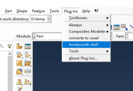 abaqus二次开发-蜂窝板夹芯材料（壳）生成插件的图4