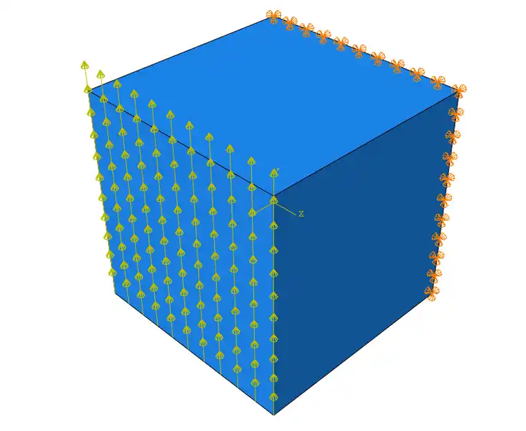 ABAQUS 二次开发（UEL+UMAT C3D8 单元动力隐式计算）的图1