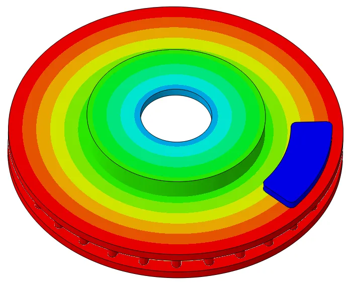 ABAQUS 刹车盘热结构耦合分析案例的图2