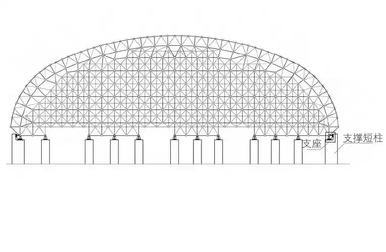 基于ABAQUS的新型钢网架支座节点分析的图1