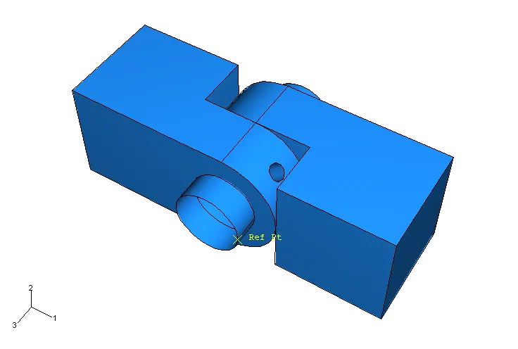 ABAQUS 销轴连接示例的图1