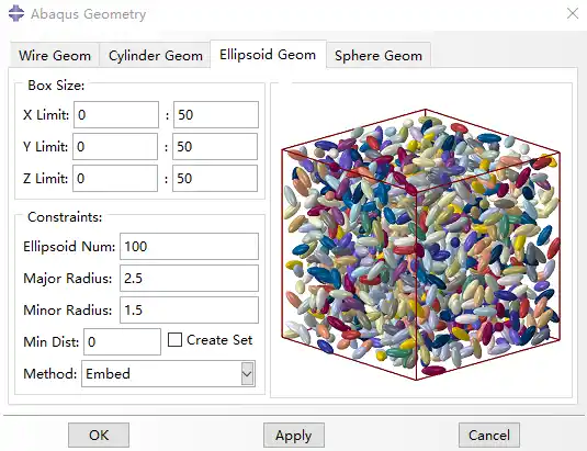 基于abaqus的三维几何体建模插件(线条/圆柱/椭球/球体)--Abaqus Geometry的图3