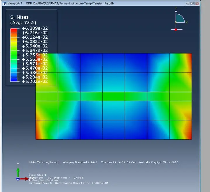 ABAQUS UMAT for cohesive element tension behaviour的图6