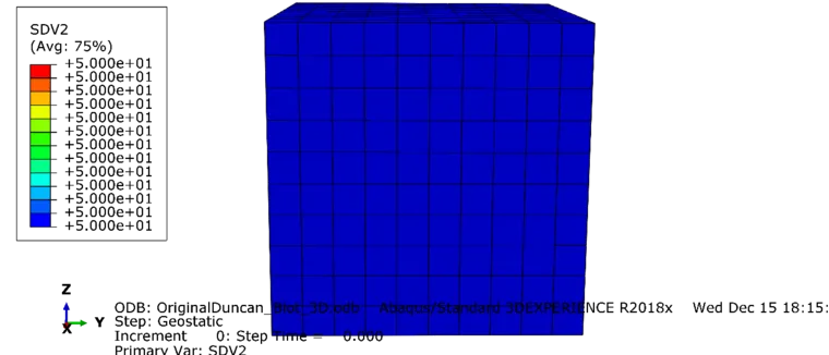 ABAQUS 原始邓肯张模型模拟3D比奥固结沉降的图7