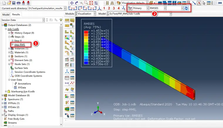 Abaqus 中一种考虑材料阻尼的随机响应分析方法插件源代码的图4