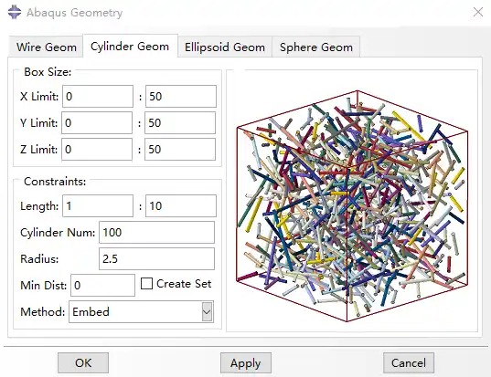 基于abaqus的三维几何体建模插件(线条/圆柱/椭球/球体)--Abaqus Geometry的图2