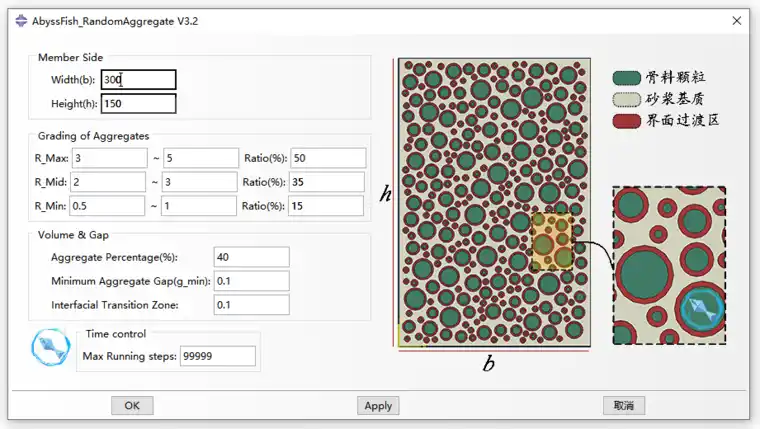 ABAQUS混凝土随机骨料生成插件的图1