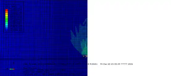 ABAQUS CEL (例6) 3D模拟板锚(或螺旋桩)的上拔过程的图3