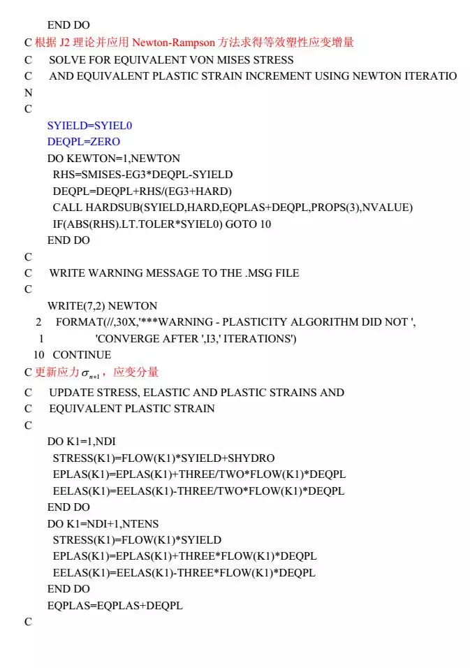 abaqus子程序Umat基础知识及实例解释的图8