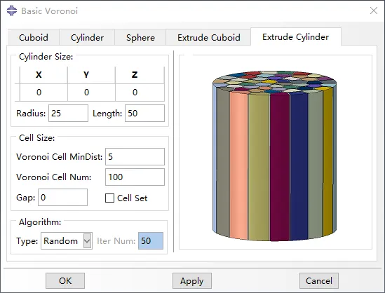 晶体塑性有限元 Abaqus 三维泰森多边形（voronoi模型）插件 V6.0的图11