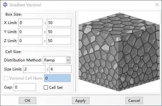 晶体塑性有限元 Abaqus 三维泰森多边形（voronoi模型）插件 V6.0的图15