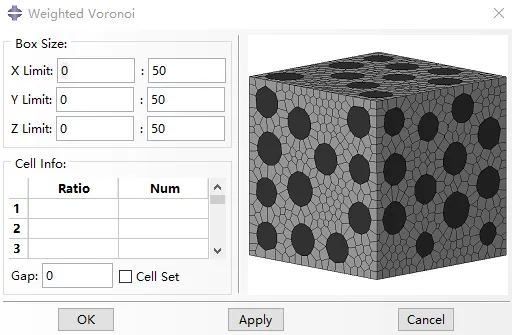 晶体塑性有限元 Abaqus 三维泰森多边形（voronoi模型）插件 V6.0的图14