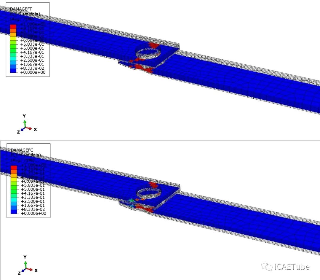 Abaqus复合材料螺栓接头的失效分析的图13