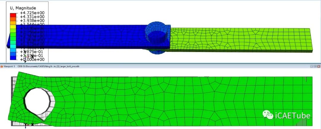 Abaqus复合材料螺栓接头的失效分析的图10