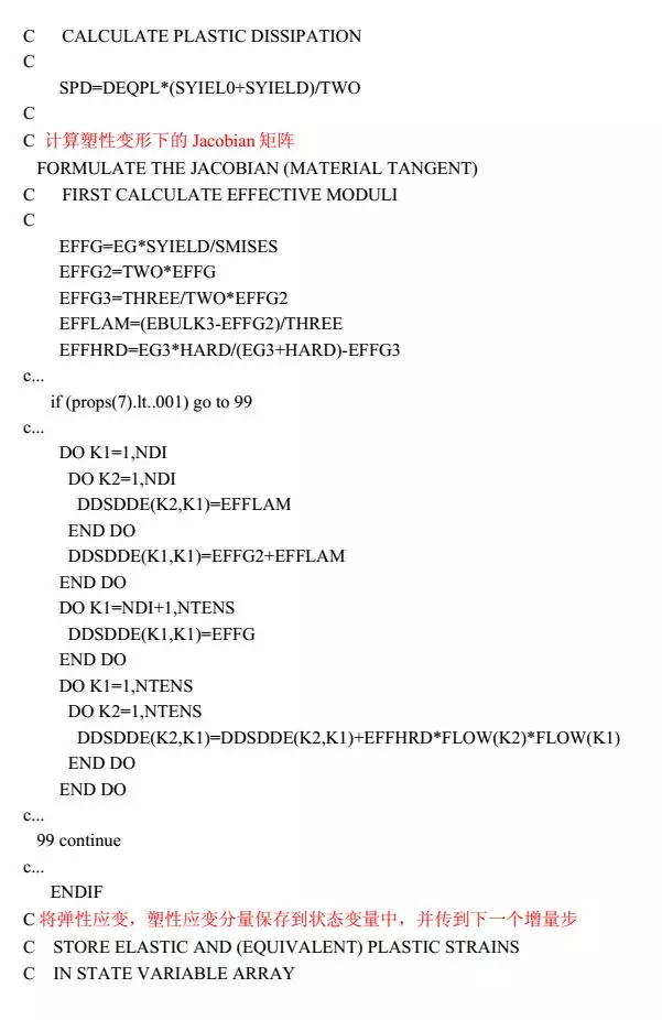 abaqus子程序Umat基础知识及实例解释的图9
