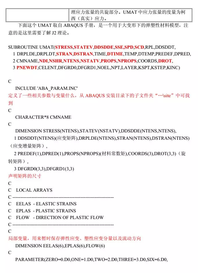 abaqus子程序Umat基础知识及实例解释的图4