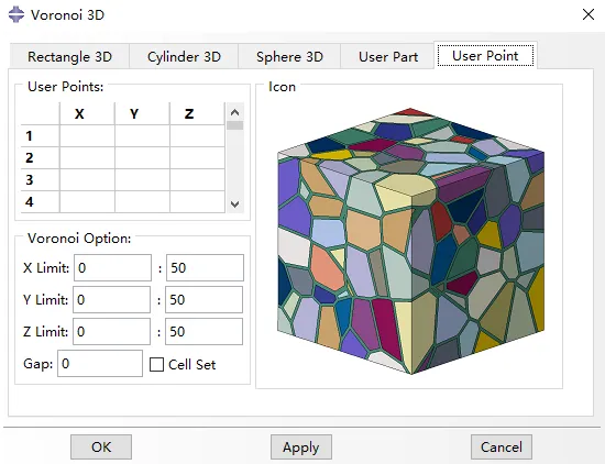 晶体塑性有限元 Abaqus 三维泰森多边形（voronoi模型）插件  V1.1的图6