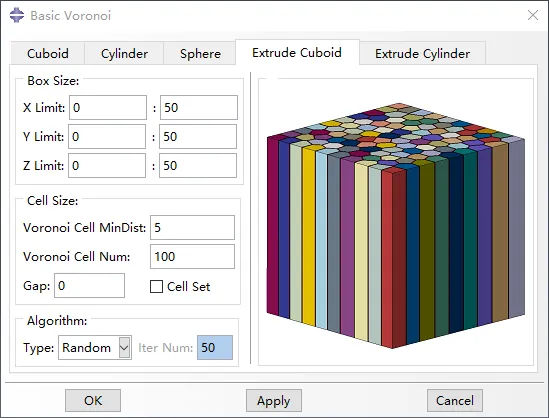 晶体塑性有限元 Abaqus 三维泰森多边形（voronoi模型）插件 V6.0的图10