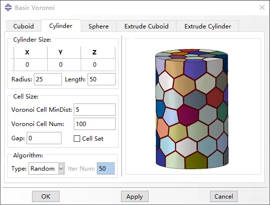 晶体塑性有限元 Abaqus 三维泰森多边形（voronoi模型）插件 V6.0的图8