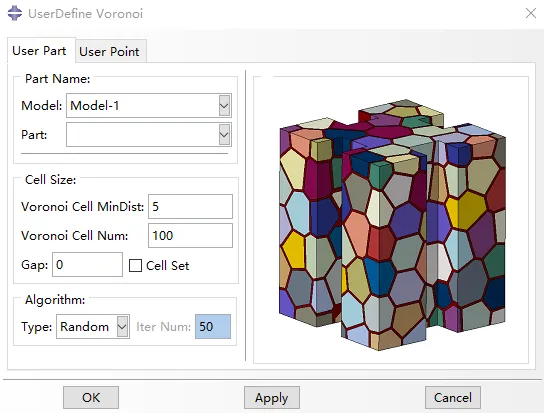 晶体塑性有限元 Abaqus 三维泰森多边形（voronoi模型）插件 V5.0的图15