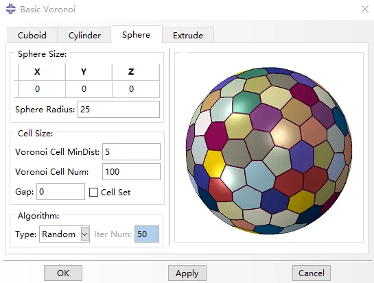 晶体塑性有限元 Abaqus 三维泰森多边形（voronoi模型）插件 V5.0的图7