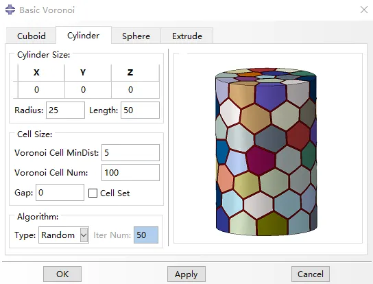 晶体塑性有限元 Abaqus 三维泰森多边形（voronoi模型）插件 V5.0的图6