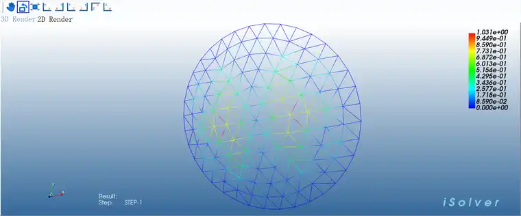 【iSolver案例分享24】球面网壳模态分析的图16