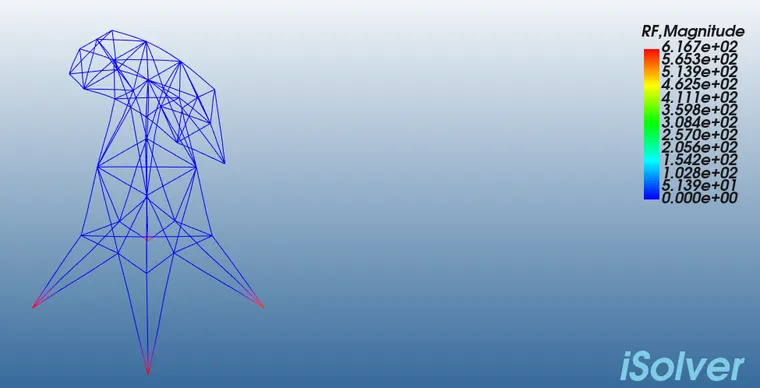 【iSolver案例分享42】塔架强度刚度建模分析的图9