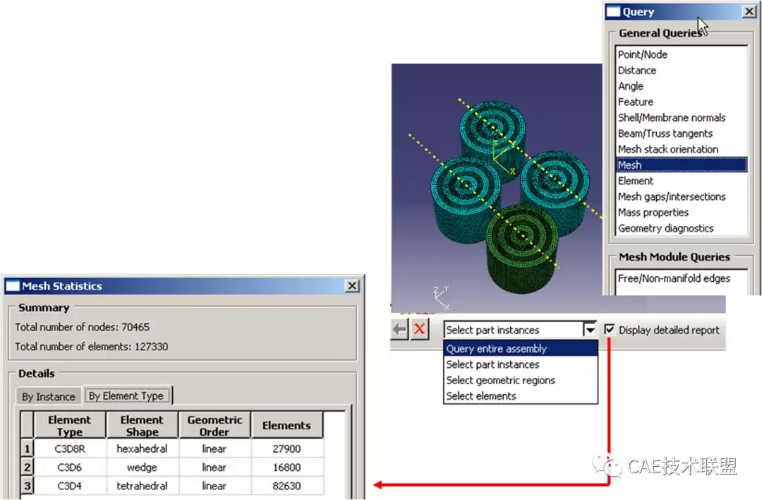 关于Abaqus/CAE中的网格划分的图38