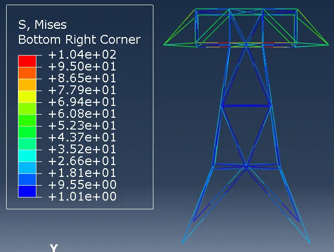 【iSolver案例分享42】塔架强度刚度建模分析的图4