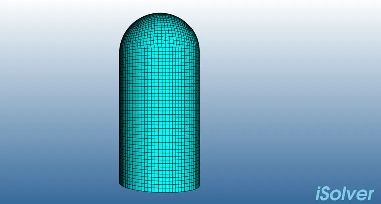 【iSolver案例分享30】压力容器受力分析的图1