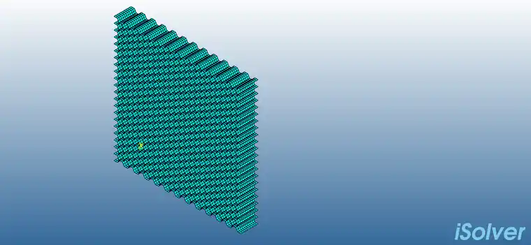 【iSolver案例分享43】蜂窝芯子受压刚度分析的图1