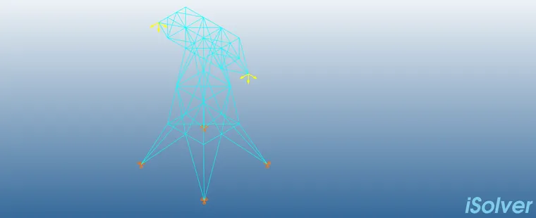 【iSolver案例分享42】塔架强度刚度建模分析的图2