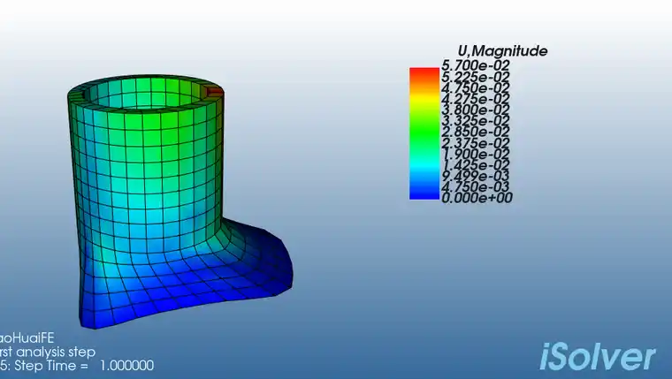 【iSolver案例分享25】假肢脚踝受冲击荷载的图16