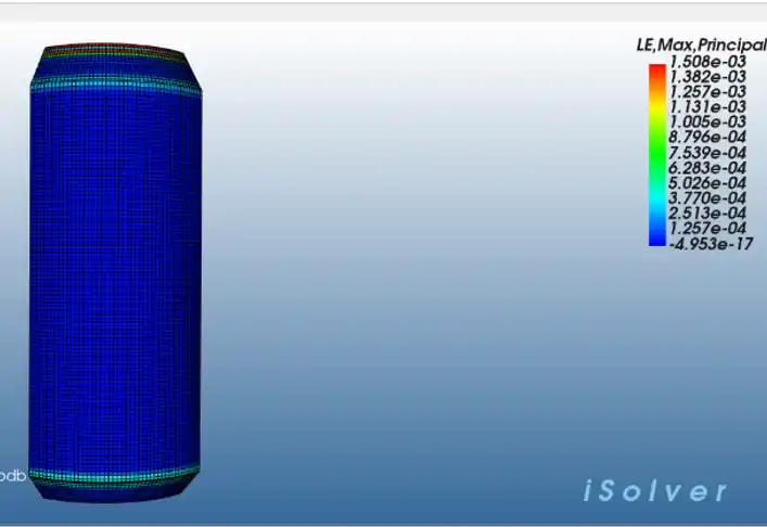 【iSolver案例分享】铝制易拉罐的单向压缩试验的图28