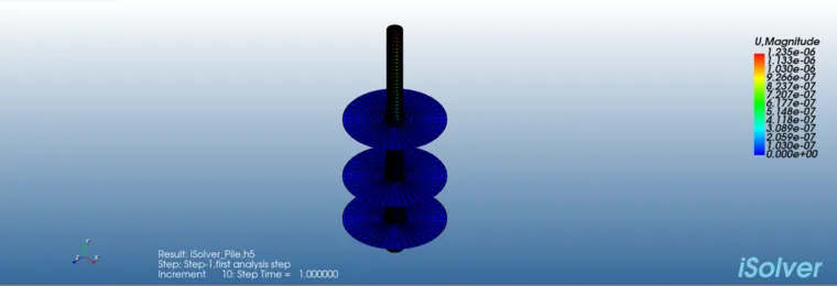 【iSolver案例分享44】多螺片螺旋桩的抗拔力学性能测试的图7