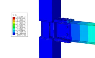 装配式钢框架梁柱节点有限元模型仿真(abaqus)的图5