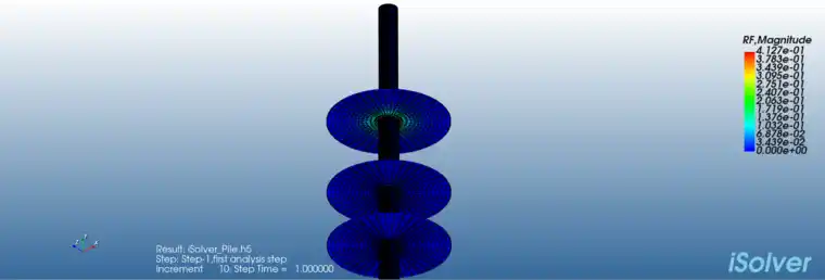 【iSolver案例分享44】多螺片螺旋桩的抗拔力学性能测试的图9