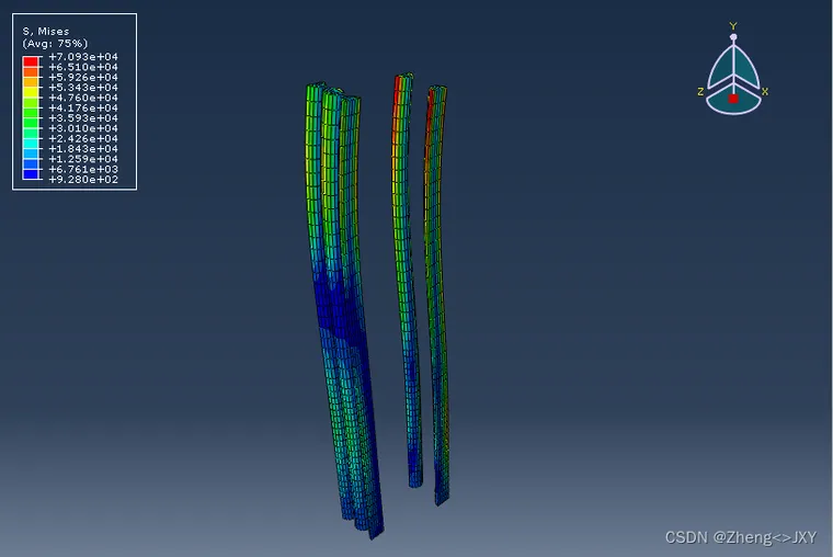 Abaqus-基坑开挖三维模拟-双排桩悬臂支护的图3