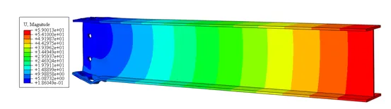 装配式钢框架梁柱节点有限元模型仿真(abaqus)的图6